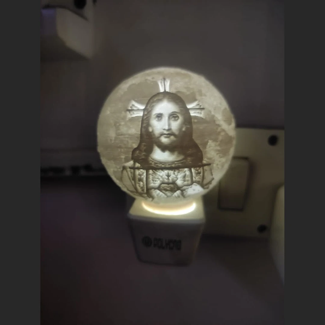 Customized gift -Lithophane Photo Lamp – Personalized 3D Printed Lamp(Design After Order)