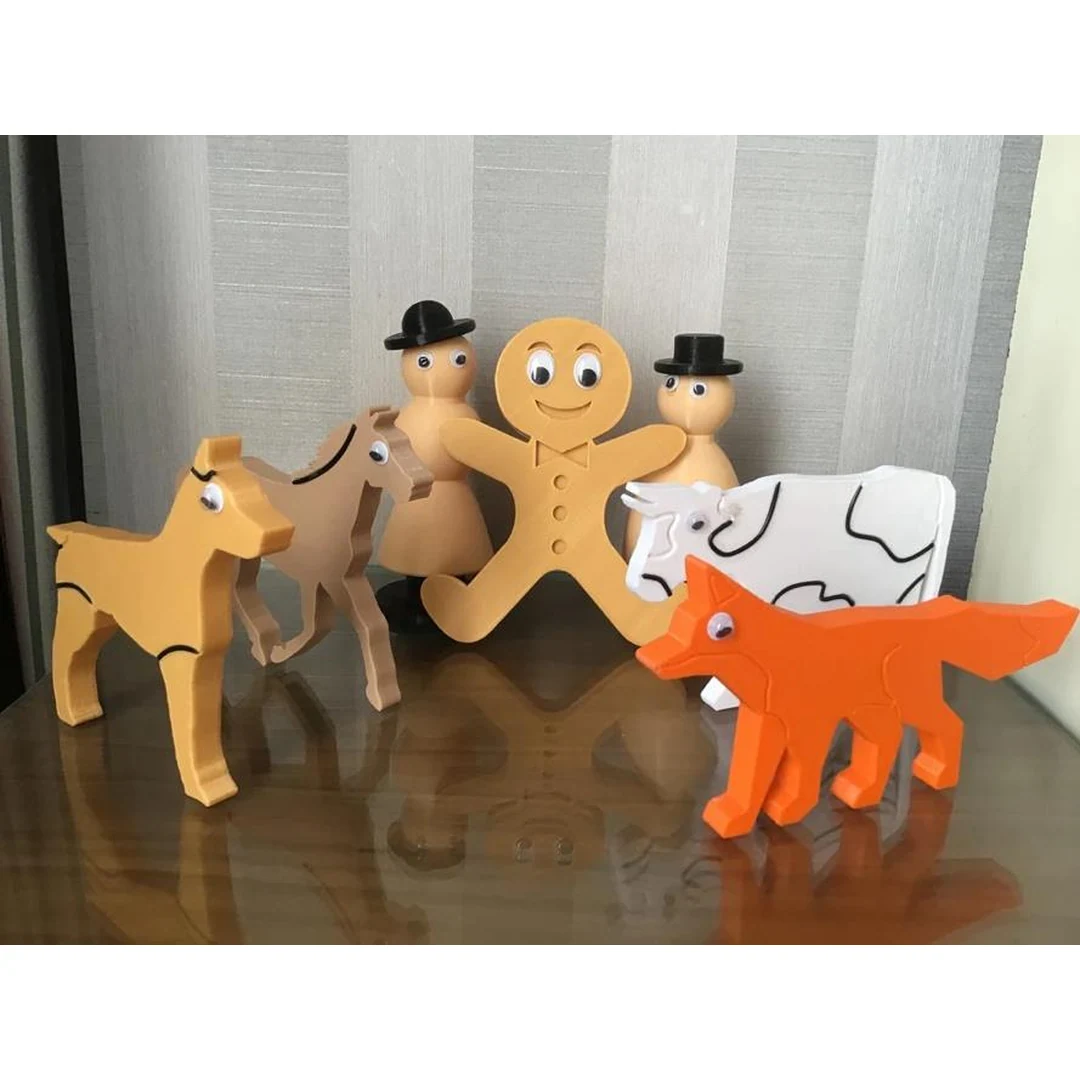 Gingerbread Man Story Props - 3D Printed Educational Toys