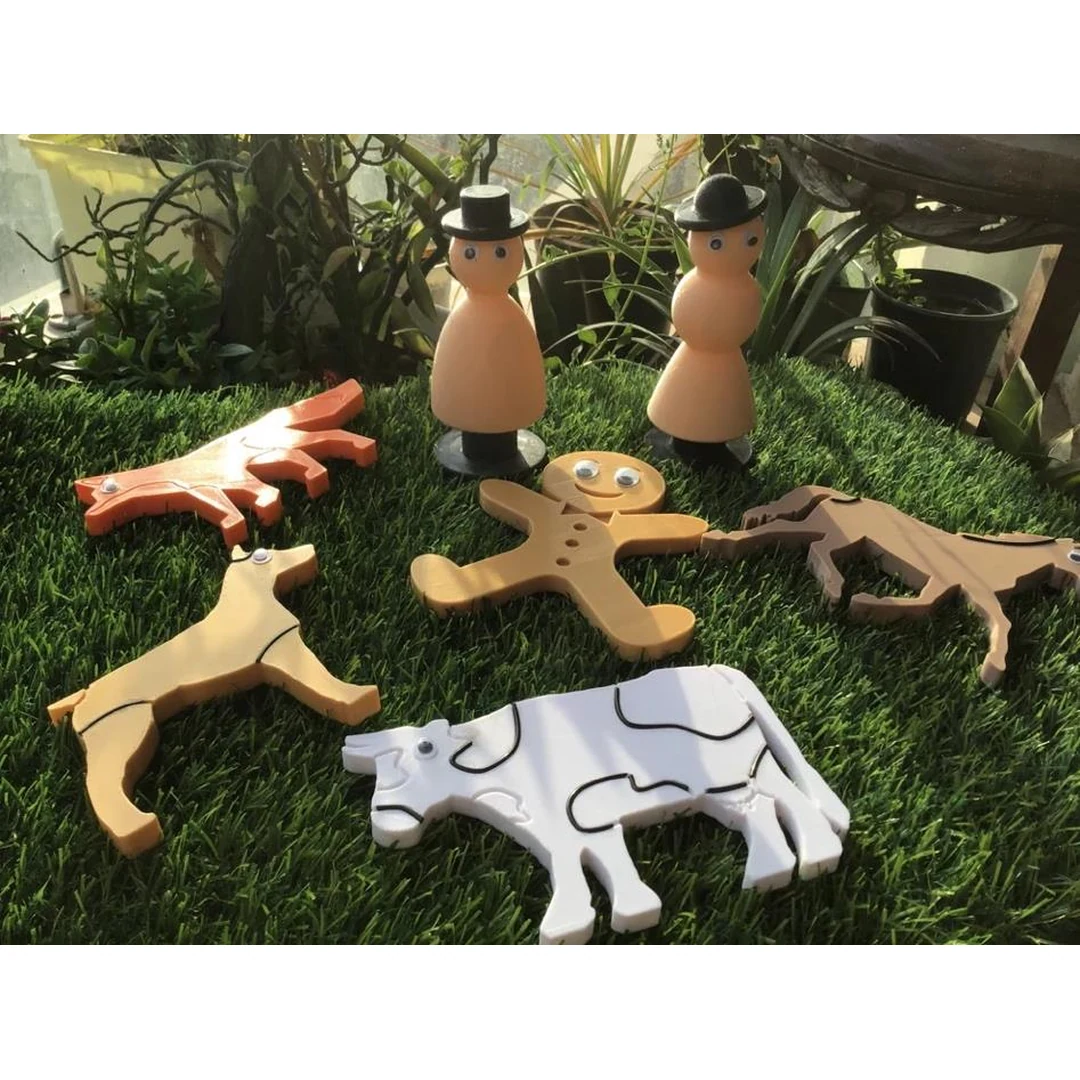 Gingerbread Man Story Props - 3D Printed Educational Toys