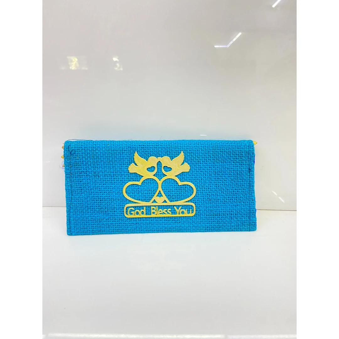 "God Bless You" Couple 3D Printed Envelope Blue